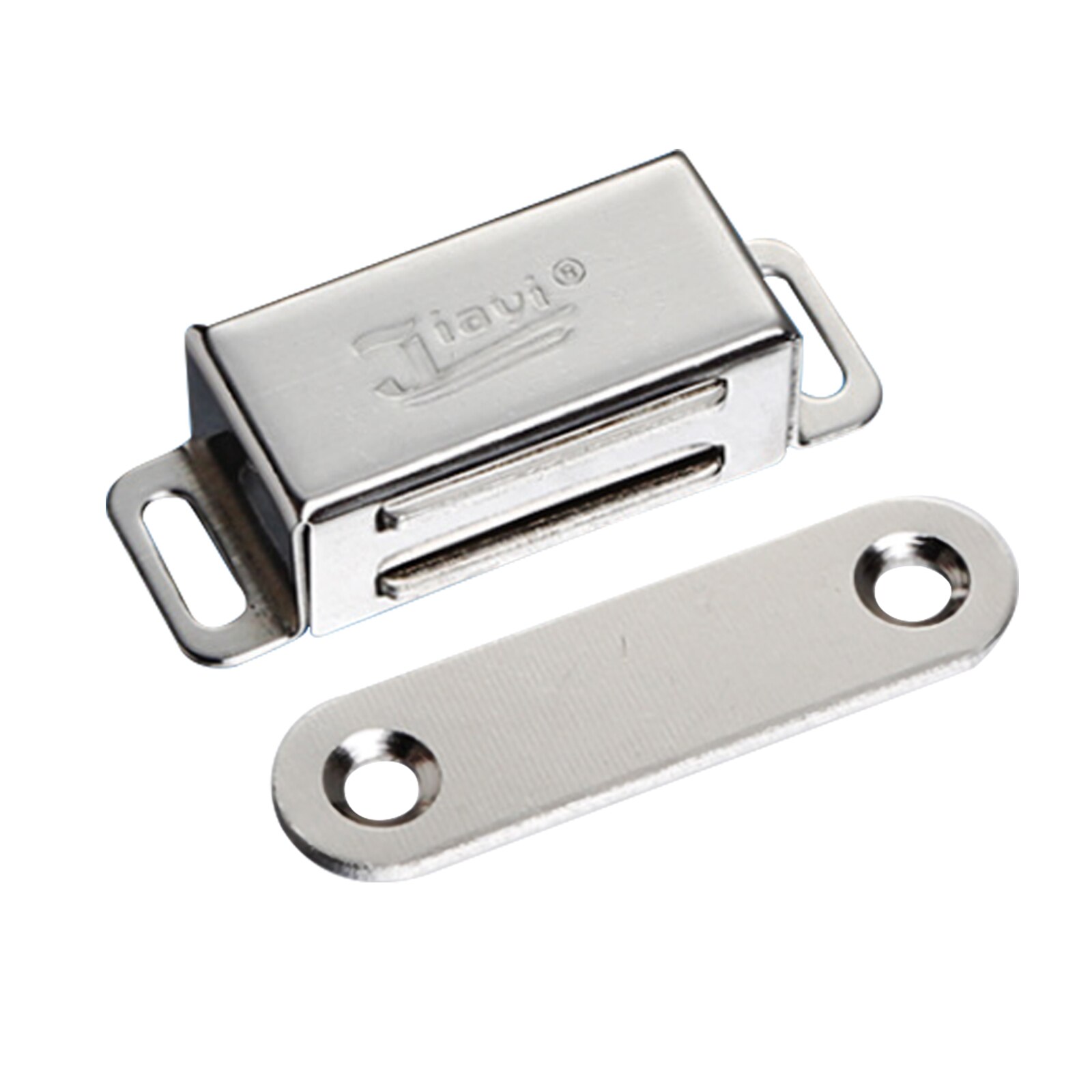 cupboard Cabinet etc furniture Door Latch/Catch Closures white plastic highly magnet catch with metal plate and free screws