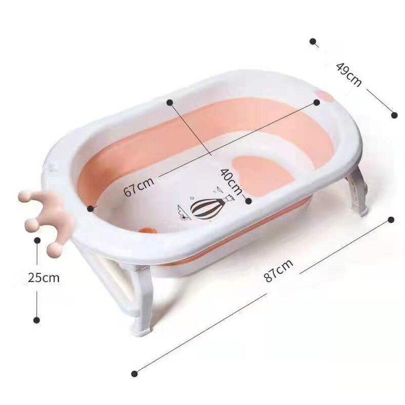 baby plastic foldable infant toddler bath tub bathtub