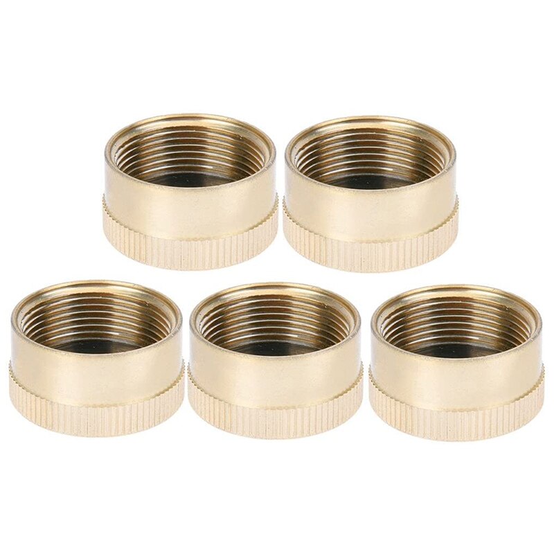 Propaan Tank Caps Massief Messing Refill Propaan Gas Fles Cilinder Verzegelde Cap (5 Stuks)