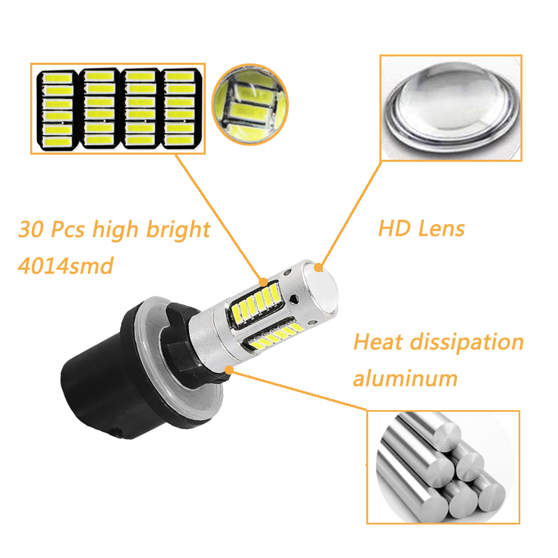 2x880 H27 bombilla Led 30 4014smd luces antiniebla de coche lámpara de conducción diurna bombillas de automóviles bombillas de coche superbrillantes blanco azul H27W2