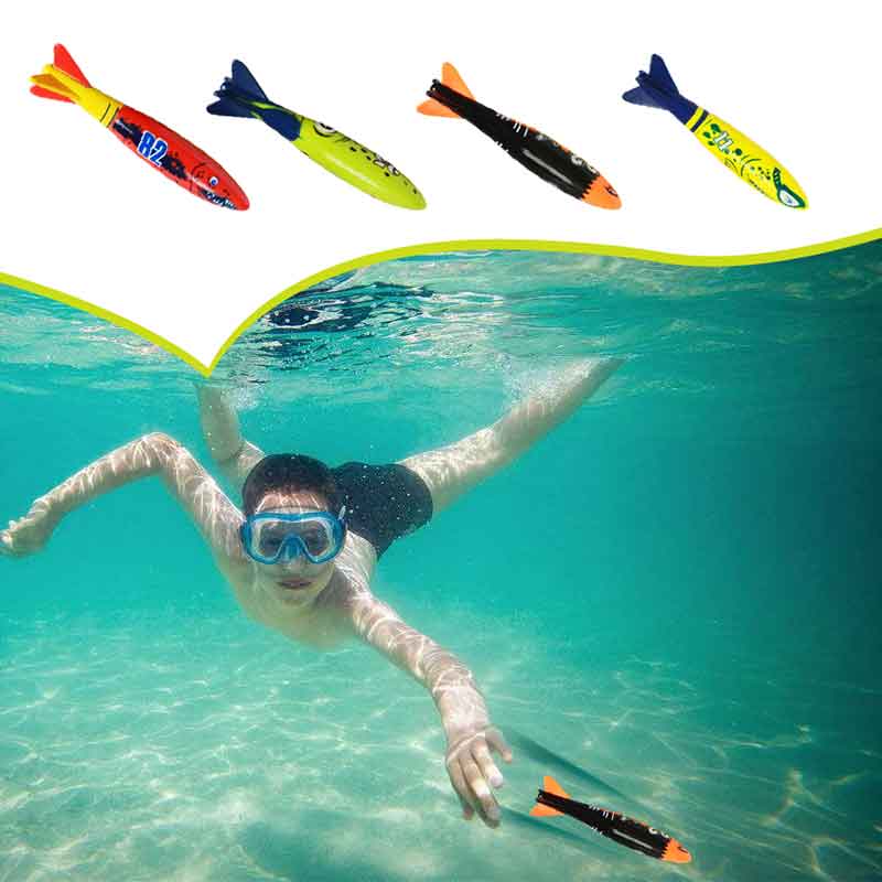 Children's Swimming Toy Diving Ring Stick Water Torpedo Throwing Toys Summer Game Swimming Pool Toys