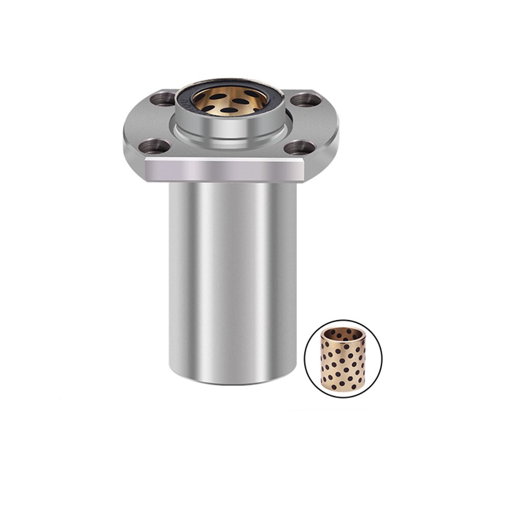 1pc LMHP LMHP8UU LMHP10UU LMHP12UU LMHP16UU LMHP20UU Flange Linear Bearing graphite copper sleeve for cnc part Linear shaft Rod