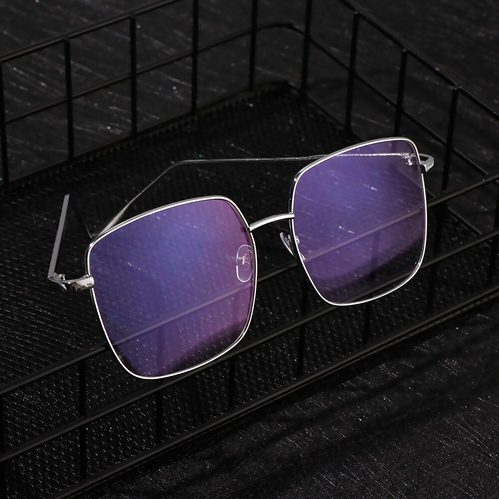 1 PC Anti Blue Ray Glasses Metal Frame Computer Glasses Women Eyewear Comfort Resin Lens Optical Spectacle Frames