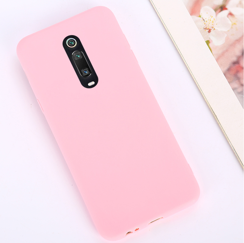 Para Xiaomi Mi 9T Pro versión Global funda de silicona suave para Xiaomi Mi9T MI 9 T Pro Redmi K20 fundas de teléfono Coque a prueba de golpes: Lona / Rosa