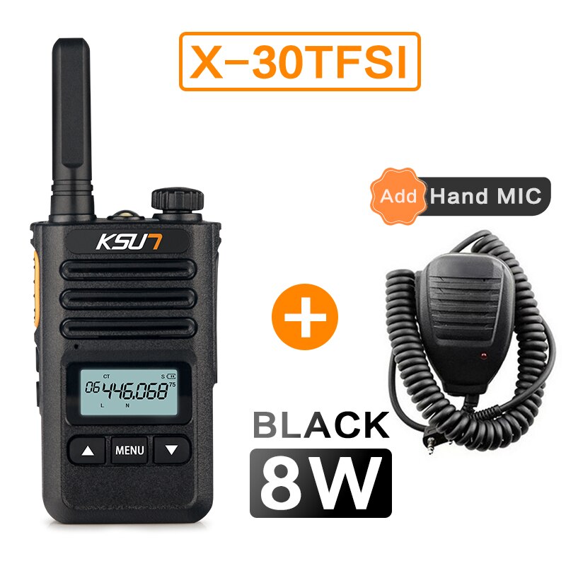 Mini KSUN KS-XK Bangladesh 6W 4000mAh talkie-walkie 50km Radio bidirectionnelle: add microphone