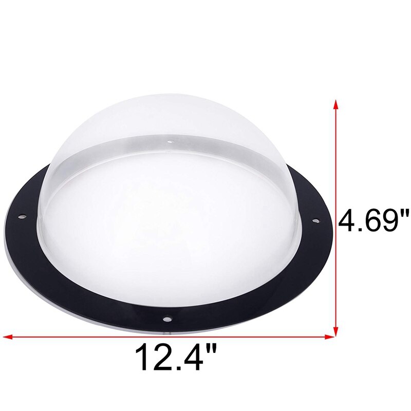 Dog Fence Window For Pet - Durable Acrylic Dog Dome For Backyard Fence, Dog House, Reduced Barking, Necessary Hardware And Ins