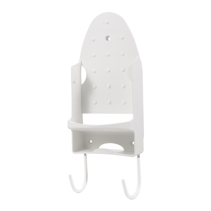 Ironing Board Hanger Wall Mount Electric Iron Holder Ironing Board Rack Household Bathroom Shelf Ironing Board Holder: Branco