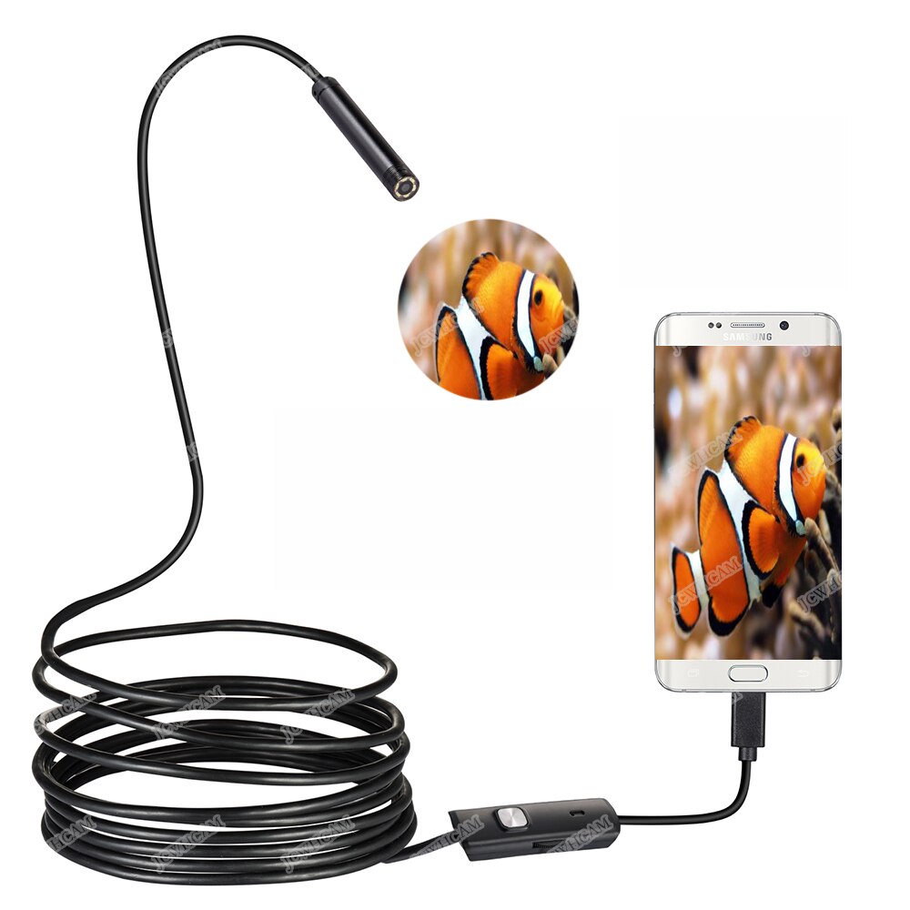 5.5MM Lens 2M/3.5M/5M Semi-Rigid Cable Android USB Endoscope Camera Waterproof Borescopes Mini Camera For PC Android Phone