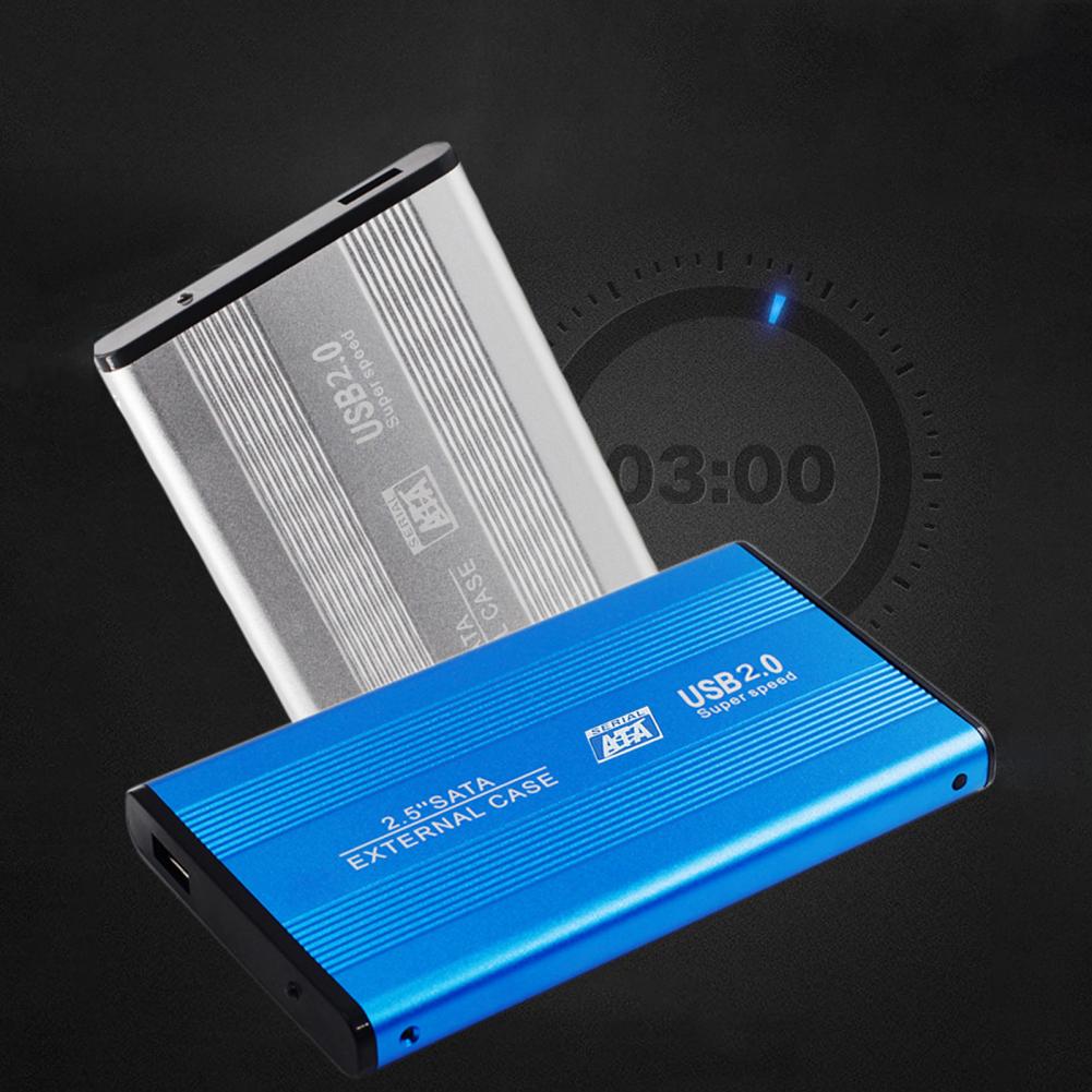 2.5 Inch USB 2.0 External Hard Disk Case Lightweight Hard Disk Enclosure Fine Workmanship for PC