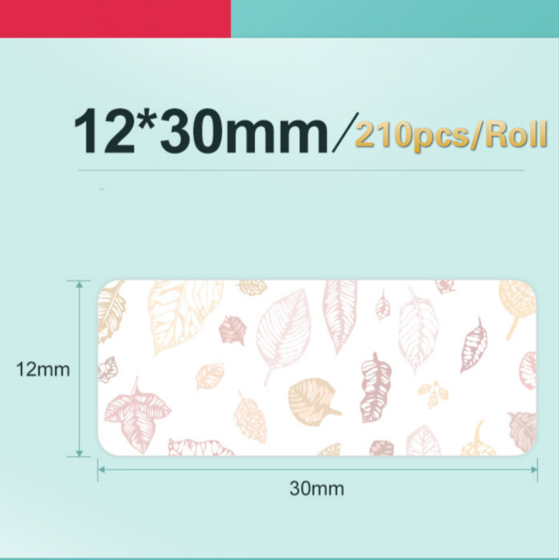 Niimbot D11/D61 Label Printer Printer Paper Roll Label Sticker Waterproof Anti-Oil Tear-Resistant Price Label Scratch-Resistant: 09 fengye
