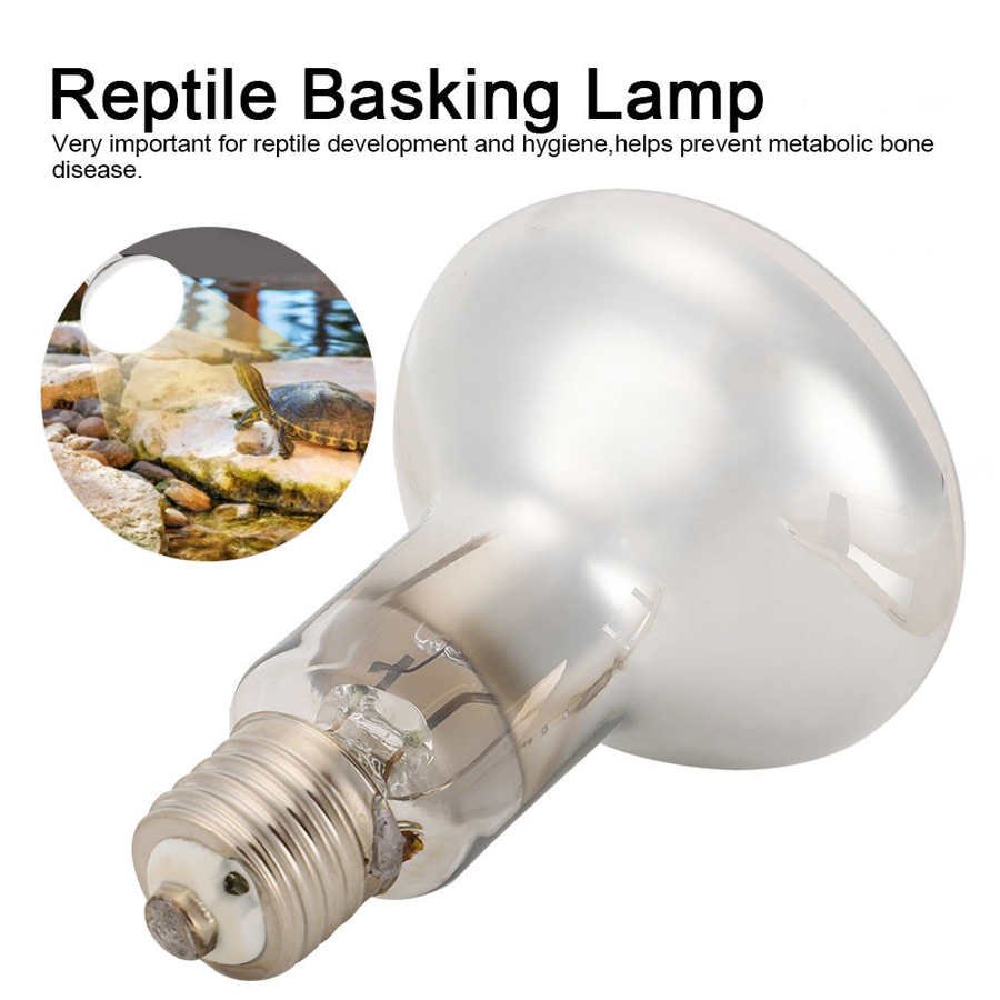 Reptile Bulb Reptile Heat Basking Lamp Light Ultraviolet UVB Full Spectrum Solar Lamp (220V) Temperature Control Heat Bulb