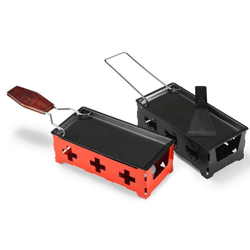 Frigideira forno de queijo mini bandeja de cozimento antiaderente com manteiga panelas conjunto suporte de queijo fundido vela ferro de aço carbono kitc w0x7