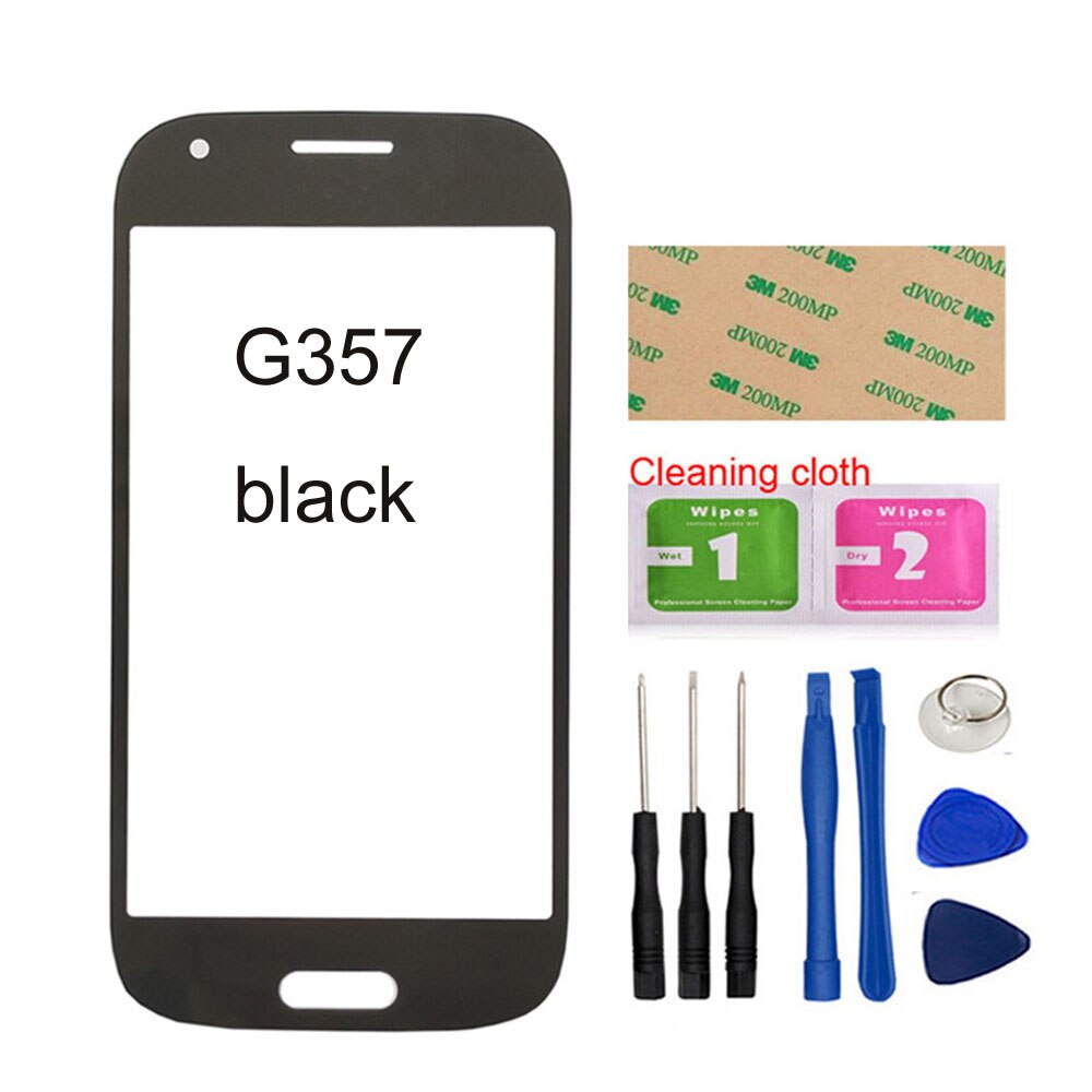 Panel frontal de cristal móvil de 4,3 pulgadas para Samsung Galaxy Ace Style LTE G357, cristal frontal (digitalizador sin Panel de pantalla táctil), vidrio exterior: Black Have Tools
