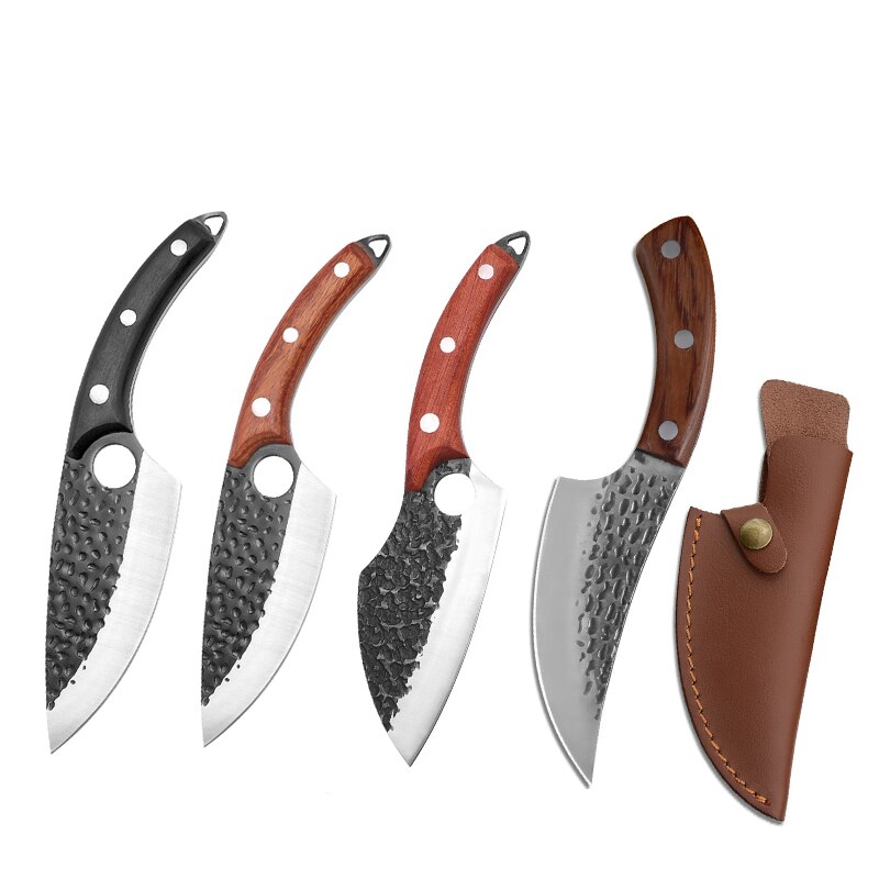 Sharp Blade Steel Kitchen Boning Knifes Fish Filleting Knife Meat Cleaver Butcher Knife Cooking Tools
