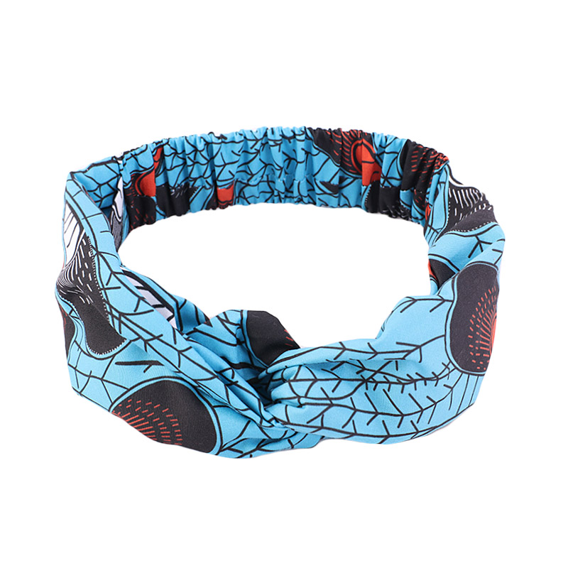 Afrikaanse Gedrukt Twist Hoofdband Vrouwen Sport Elastische Headwrap Haar Sjaal Breed Stretch Haarband Bandana Haaraccessoires