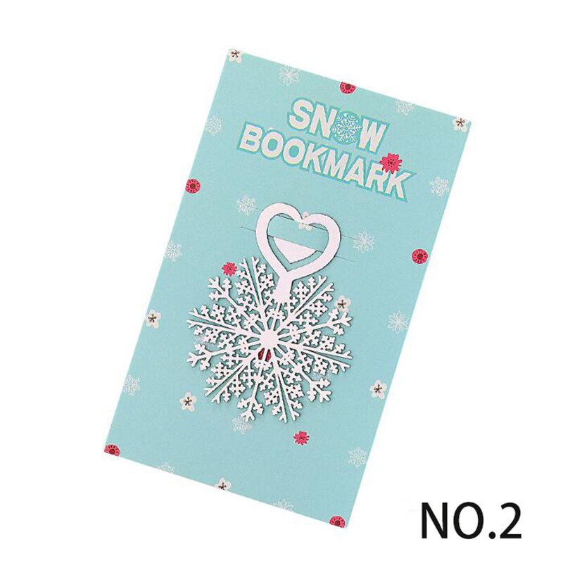 Metall Blume Lesezeichen Edelstahl Schneeflocke Buch Seite Marker wie Weihnachten 30 teile/los: Nein.2