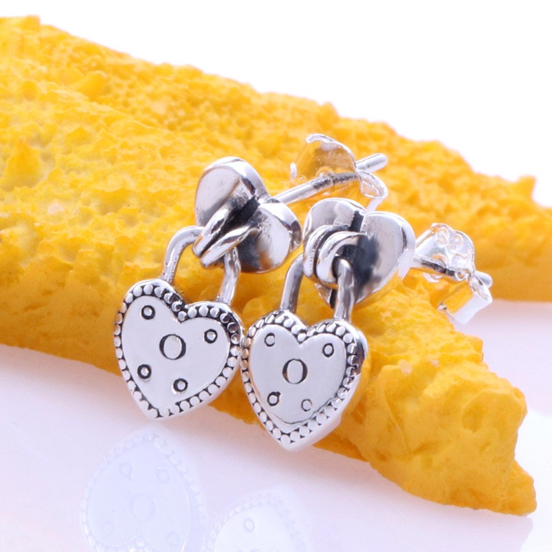 100% 925 orecchini in argento piatto squisito lucido amore blocco piastra orecchini signore regali di nozze gioielli femminili di moda: Default Title