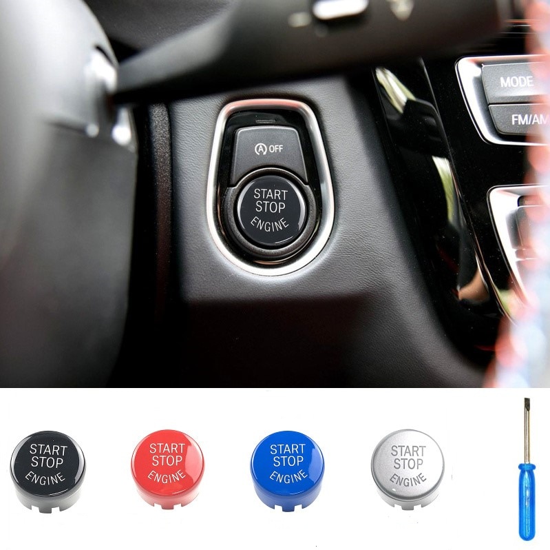 TTCR-II Sports Red Start Stop Engine Switch Button Cover Compatible