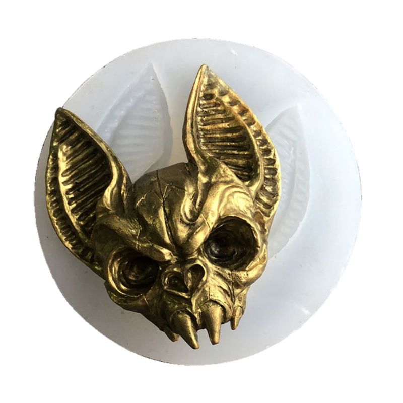 Epoksihartsia kissanriipukset silikonimuotit korujen valu sfinksi kissa 3 silmää kissan sarvet kissanpennun pää korppi varis kallo muotti