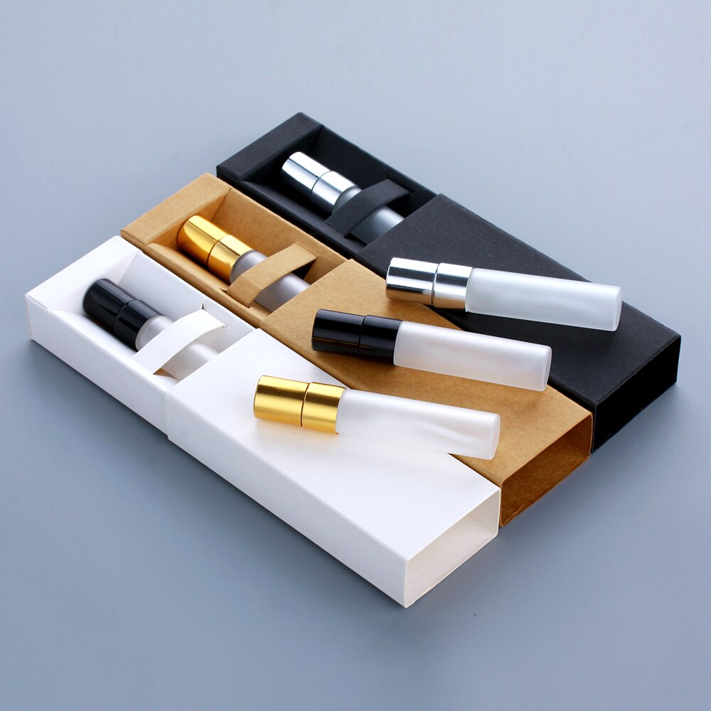 5ml Mini Tragbare Nachfüllbar Spray Flasche box Parfüm Flasche box Zerstäuber Aluminium Pumpe Parfum Kosmetische Probe