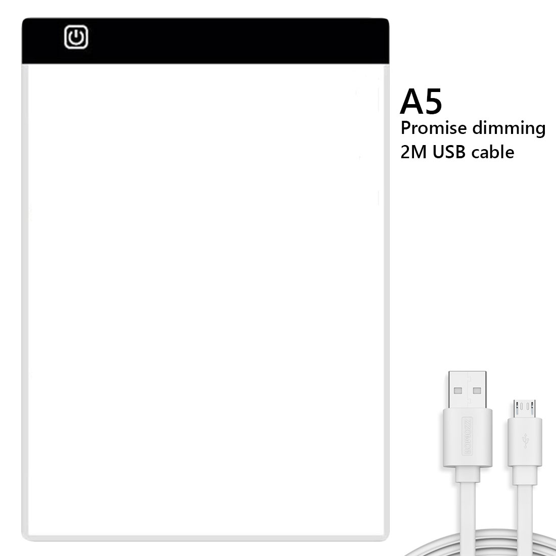 Digital Tablets Dimmable A3 A4 A5 Drawing Tablets LED Light Pad for Artists Animation Drawing Graphics Tablet Copy Board: A5 Stepless Dimming