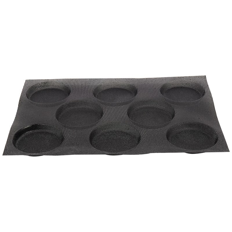 Moules perforés en Silicone pour pain Hamburger, feuilles de cuisson antiadhésives, taille demi-casserole