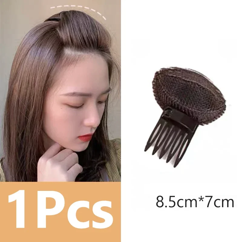 1 Juego de cojín para cabeza de pelo Puff, Base de pelo de volumen Invisible, pinza para el pelo esponjosa, almohadilla de esponja, moño, herramienta de Peinado DIY para mujeres y niñas: Lavanda