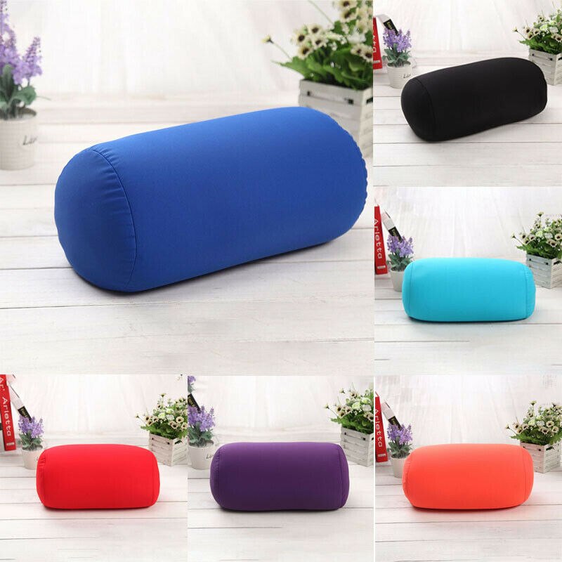1Pc Zes Verschillende Effen Kleur 31X17cm Ronde Cervicale Kussen Roll Memory Foam Versterken Nek Lendensteun