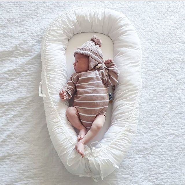 90x50cm Newborn Baby Lounge Essential Baby Nest Toddler Travel Nest Bed with Pillow Infant Portable Crib Cotton Cradle