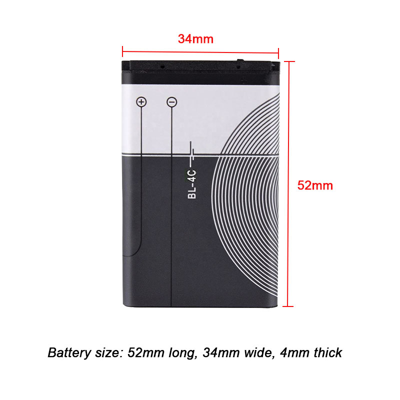 BL-4C Li-Ion Batteri 890mAh 3.7V - For Nokia 6100 6300 7200 2220S C2-05
