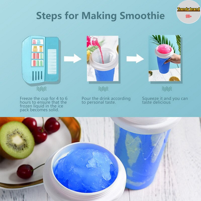 Realme – tasse à Smoothie en Silicone à refroidissement rapide, tasse à glace à Smoothie fait maison, Portable, Camping, bricolage, été
