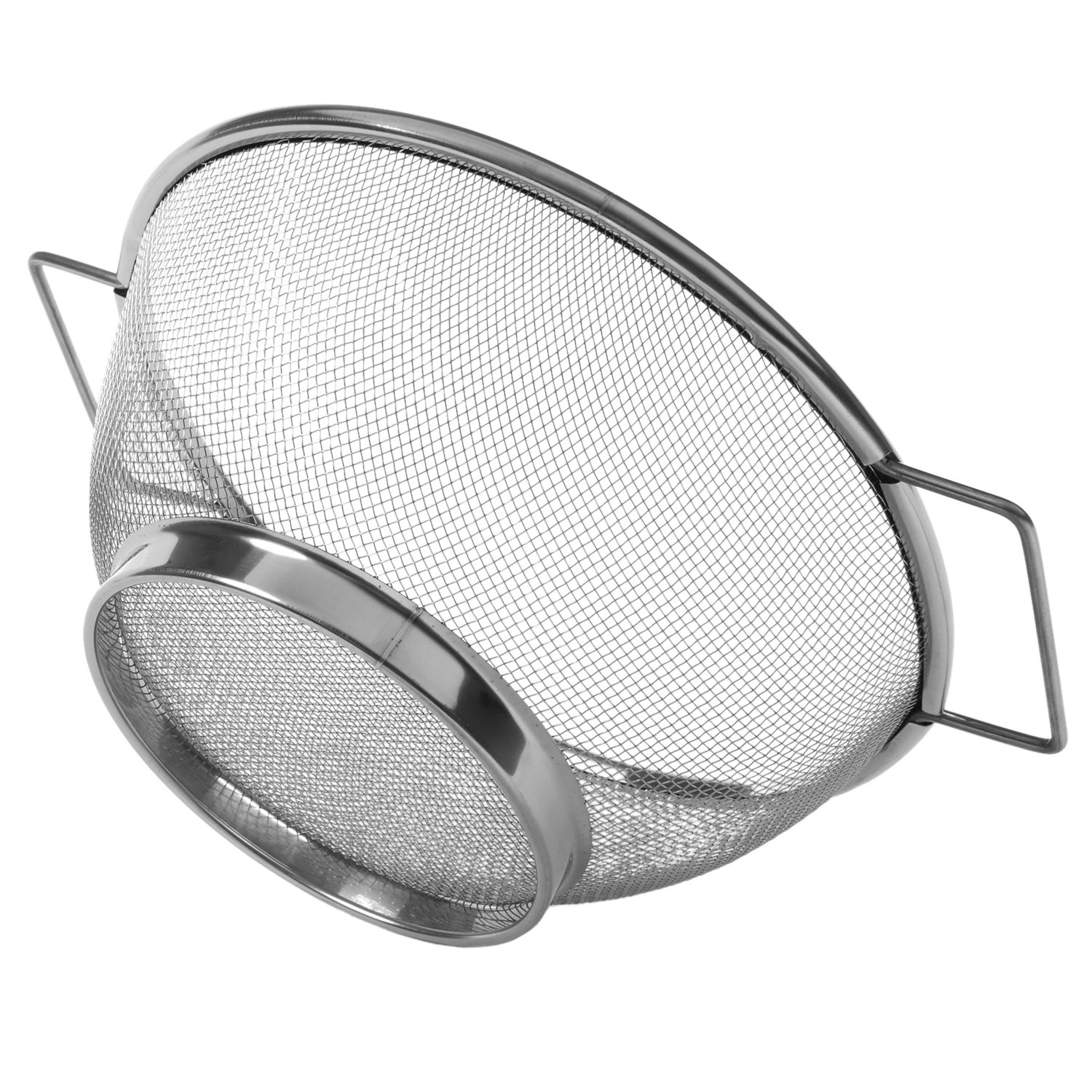 Stainless Steel Fine Mesh Strainer Bowl Drainer Vegetable Sieve Colander Sifter