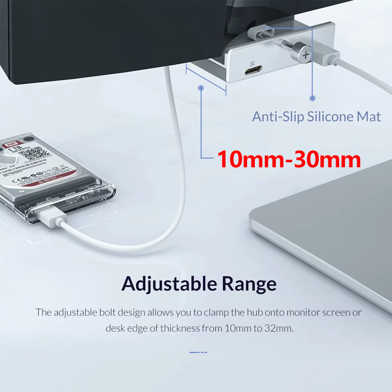 10Gbps USB3.2 Gen2 HUB USB3.0/2,0 adaptador divisor Universal externo Multi Clip Dock para iMac Macbook Dell Lenovo Desktop