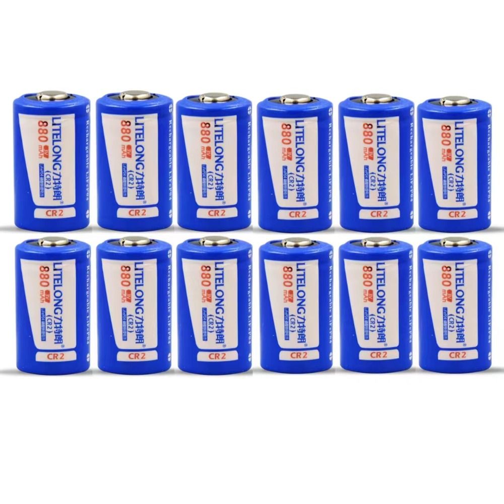 3v cr2 laddningsbara batterier 880 mah lifepo 4 litiumbatterier inspelare kamerabatteri dubbelfunktion  cr2/cr123a laddare