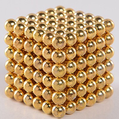 Anti-Stress Giocattoli Per Adulti Infinity Cubo Antistress Definito 5mm216 PCs Variabile BuckBalls Multi-color FAI DA TE Giocattoli: golden