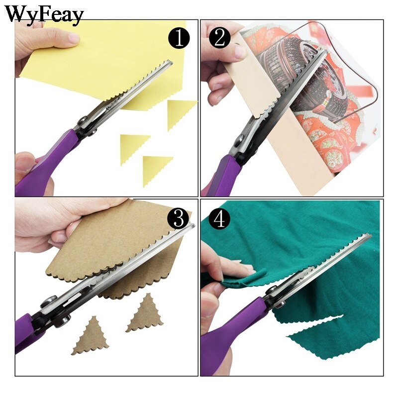 Wysokiej jakości nożyce ozdobne szycie krawieckie krawiectwo krawieckie skórzane rękodzieło tkanina tapicerska krawiectwo nożyczki robić papieru