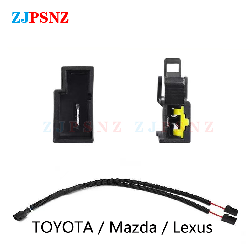 Auto Hoorn Plug Luidspreker Adapter Pigtail Socket Twee Speciale Lijn Beam Hoorn Kabelboom Vrouwelijke Mannelijke Plug Hoorn Socket Conversie: Army Green