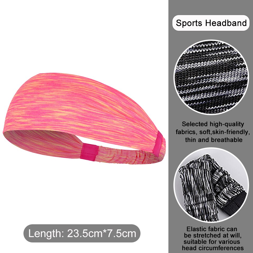 Stirnbänder für Männer Frauen Herren SchweißBand Sport Stirnband Feuchtigkeit Wicking trainieren Schweißbänder Yoga Haar Bands Kopf Schweiß: B 04