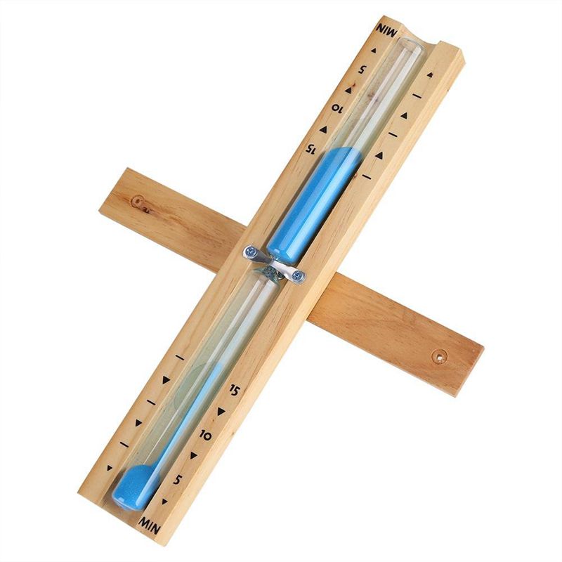 BMBY-15 Minute Timer Sauna Hourglass Wall Rotating Sand Timer Countdown Clock 15 Minute