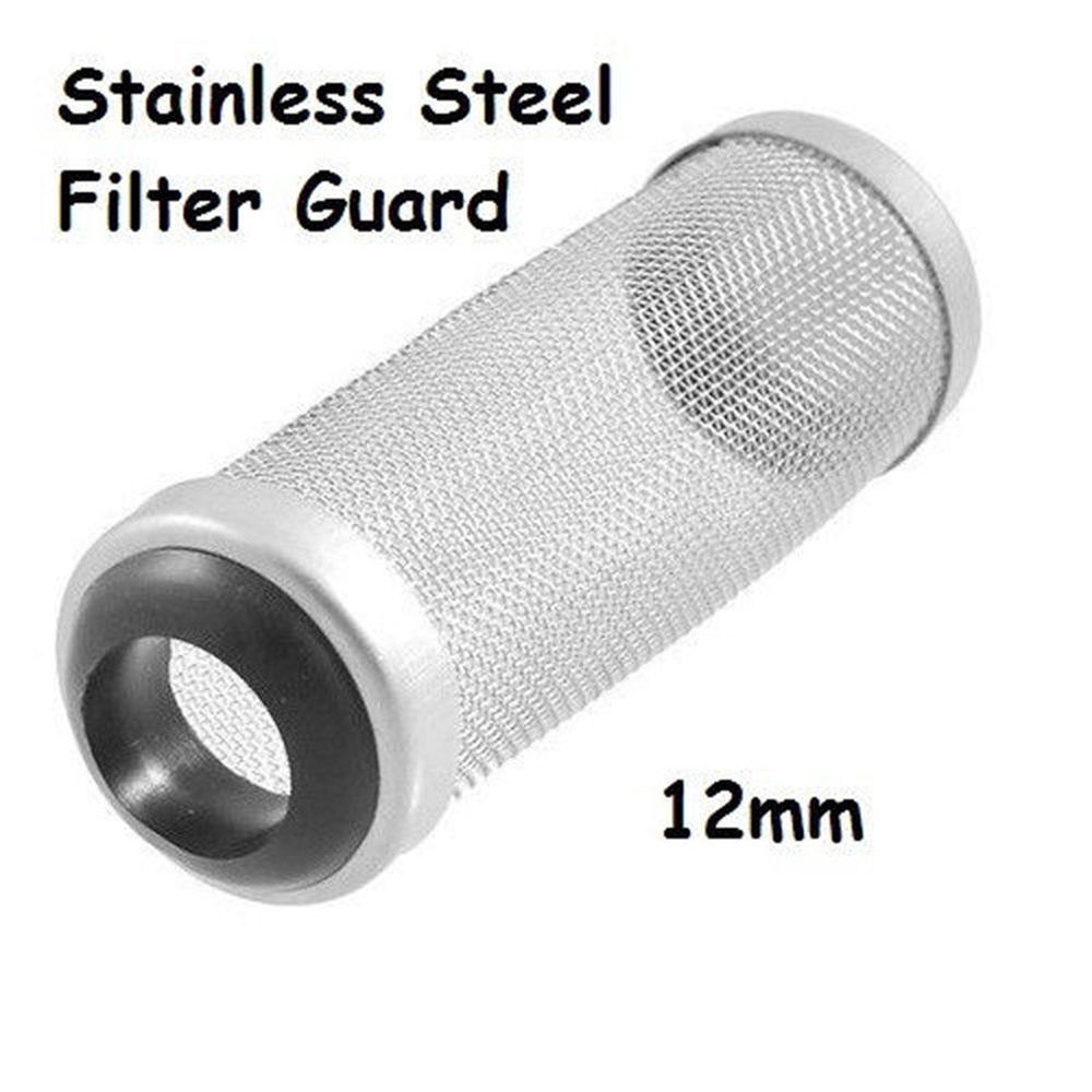 16mm Stainless Steel Filter Mesh Shrimp Nets Aquarium Shrimp Guard For Fish Tank Cleaning Net Safe: 12mm