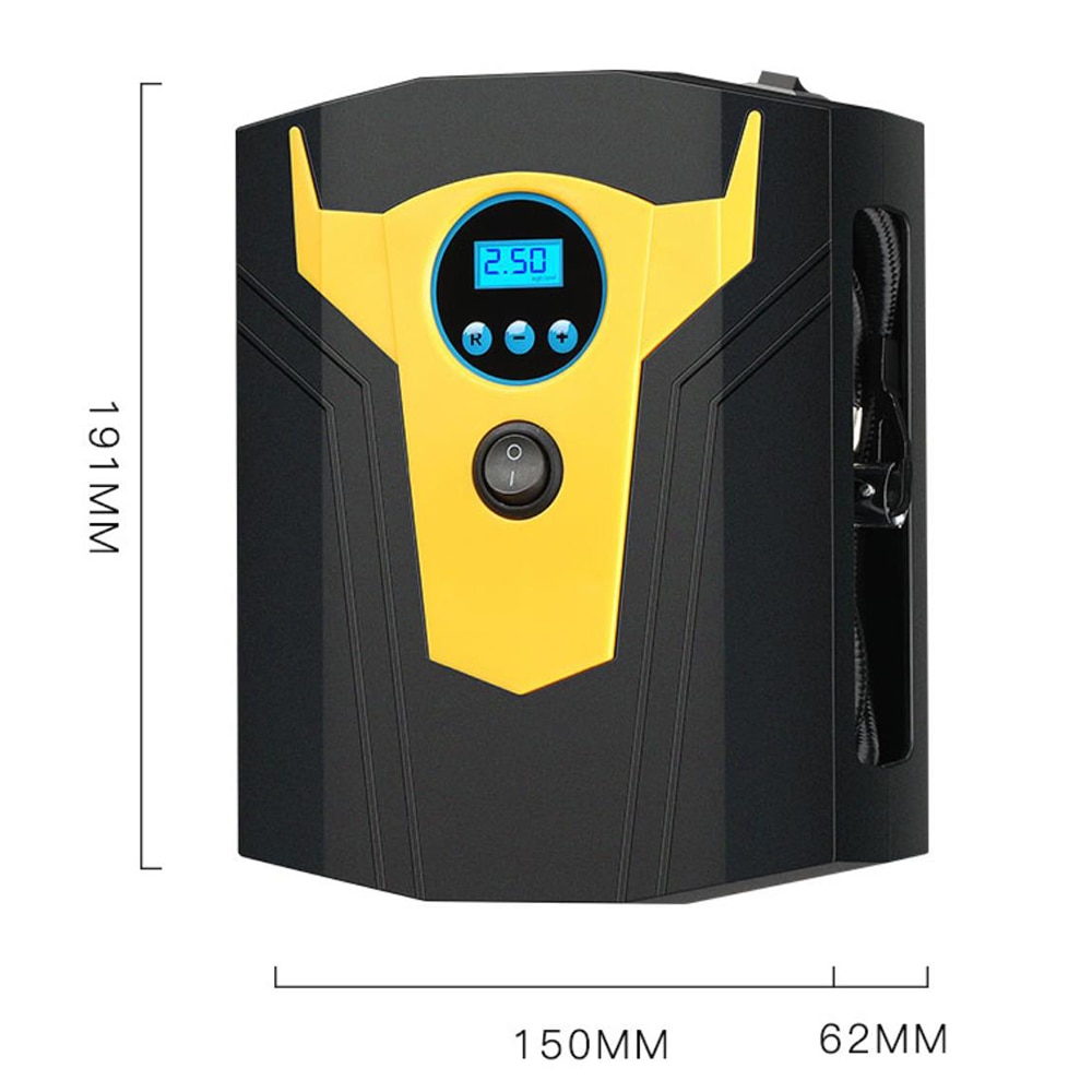 Jourm – compresseur d'air Portable pour voiture, gonfleur de pneus, avec manomètre numérique, 150 Psi, 12V