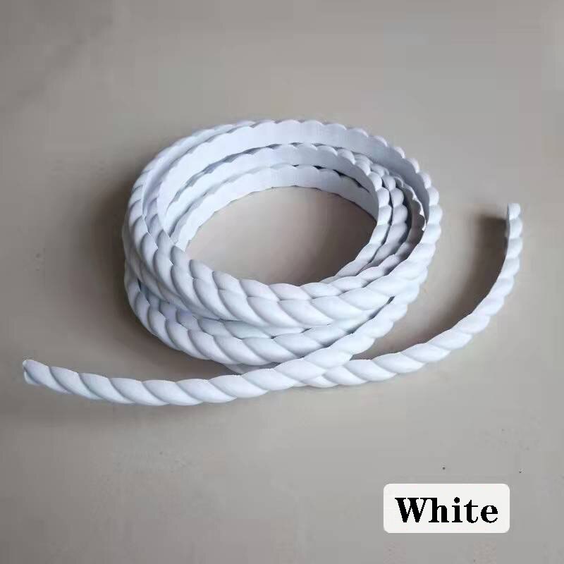 1M PVC decorative soft line wallpaper edge strip background wall molding line Room bathroom PVC decorative lines Furniture line: White / Width 1.2cm