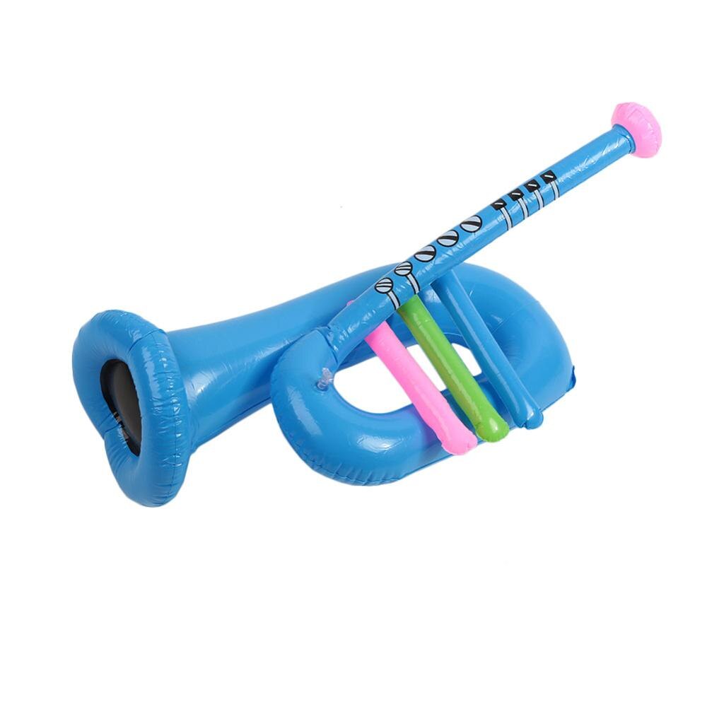 Novelty Infatable Trumpet Inflatable Toy Trumpet Toy Simulation Trumpet PVC Colorful Inflate Trumpet Toy