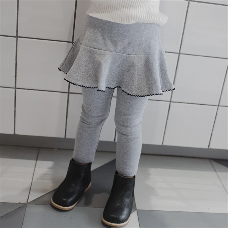 1-6T Peuter Kid Baby Meisje Kleding Lente Ruches Broek Rok Elegante Bandage Stretch Leggings Leuke Zoete Partij club Broek