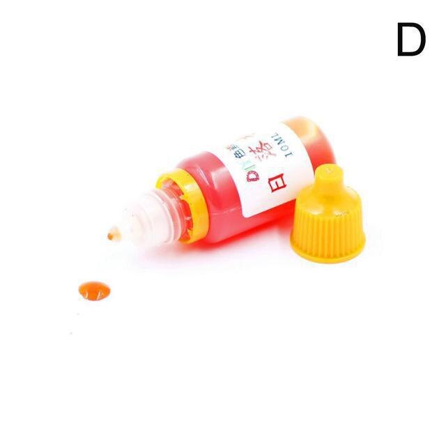 Farbstoff Pigment Hinaus Für Schleim Liefert Klare Flüssigkeit, Die Polymer Clay Zubehör Flauschigen Schleim Charms Kunst Kristall Schlamm Spielzeug Kit: Orange