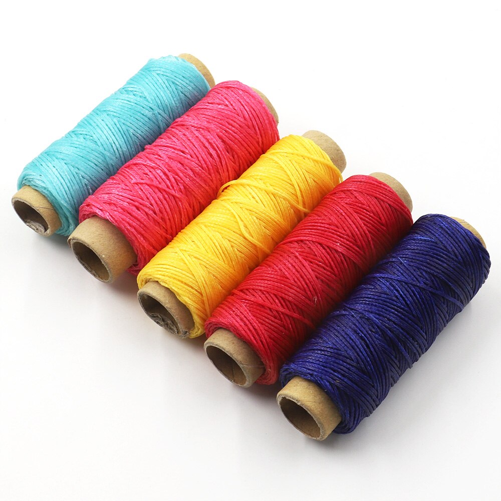 150D Lederen Gewaxt Draad Koord Leer Ambacht, 1Mm Diameter String Katoen Lijn Draad Lederen Stitching Tool Diy Materiaal 50Meter