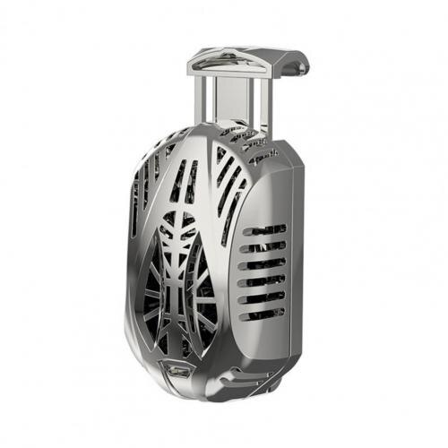Rapid cooling Mobile Phone Radiator Gaming Universal Phone Cooler Adjustable Portable Fan Holder For iPhone Samsung Huawei: Silver