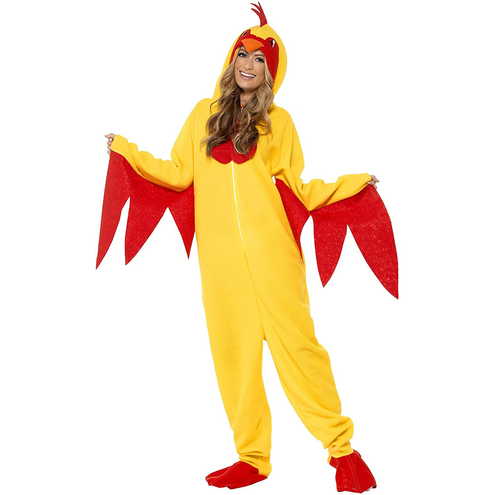 Costume de Cosplay grenouille drôle pour hommes, nouveauté, Animal adulte, Halloween, combinaison de fête, salopette, grande taille, vêtements surdimensionnés: M / YELLOW