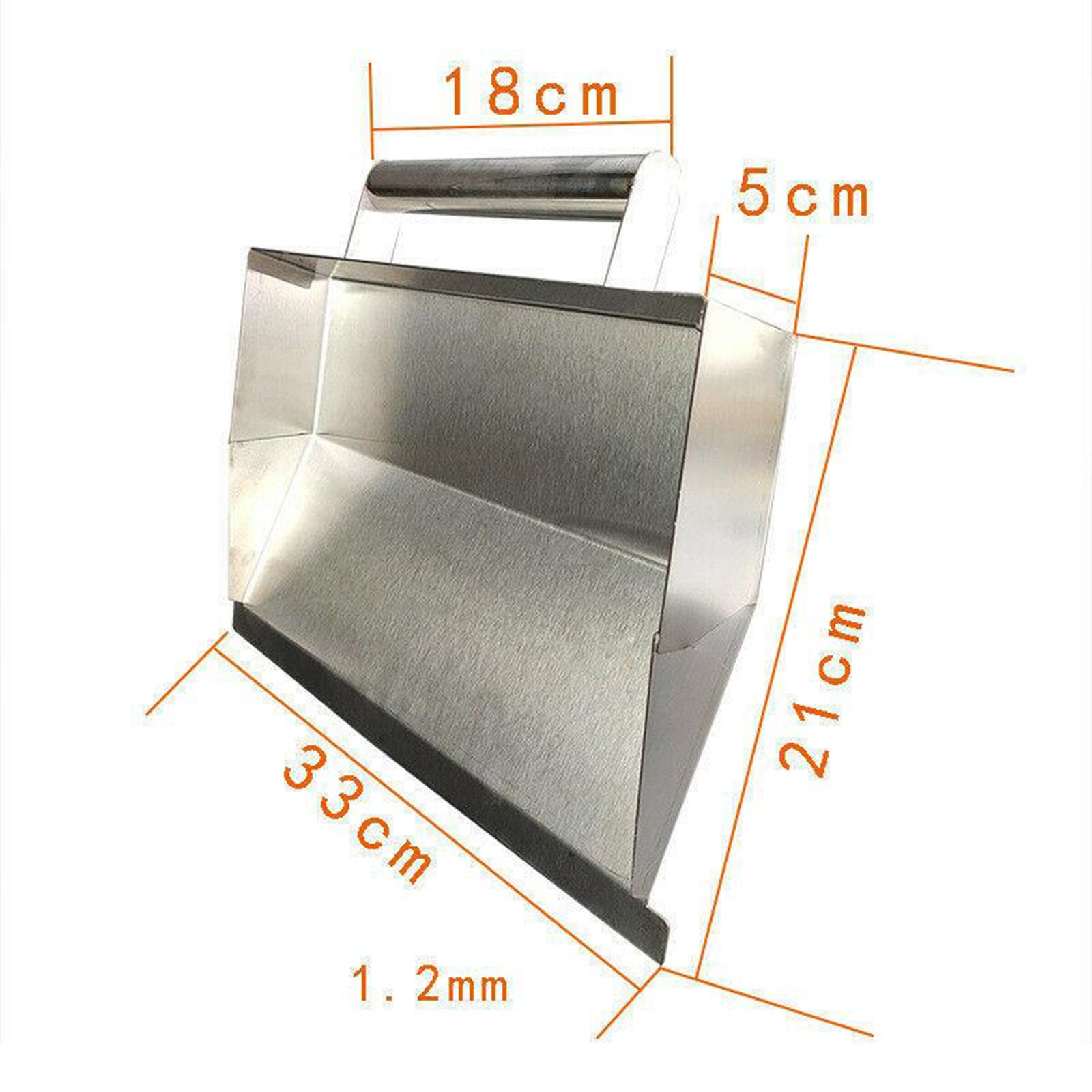 Stainless Steel Wall Plastering Trowel Double Handle Dust Tiling Decor Bricklayer Tool