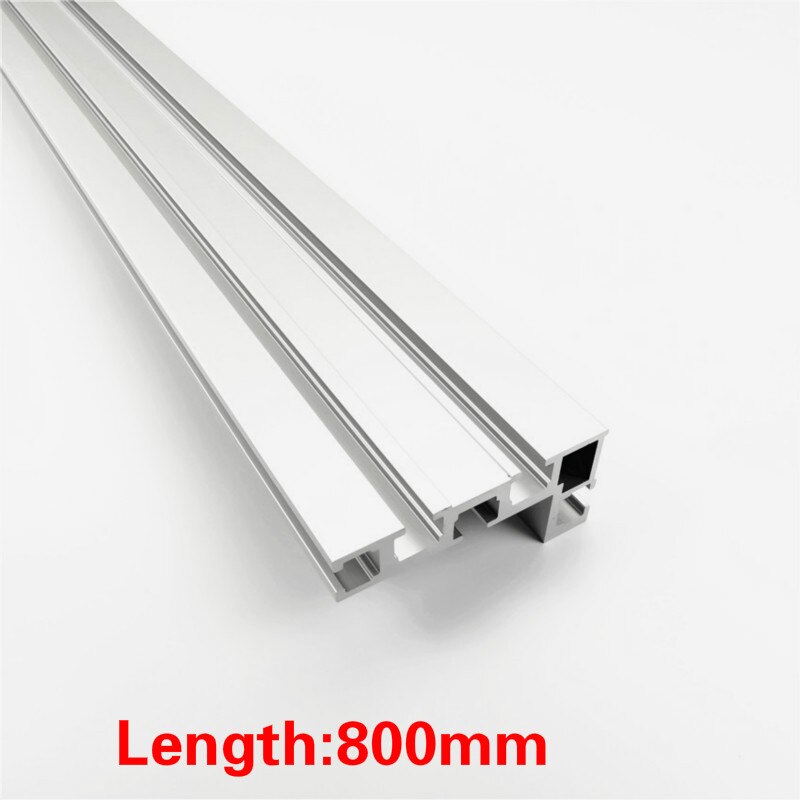 600mm/800mm Aluminium Profile Fence 75mm Height with T-tracks and Sliding Brackets Miter Gauge Fence Connector for Woodworking: 1pc 800mm